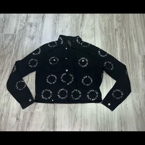 VLONE Denim Jacket Rhinestone
